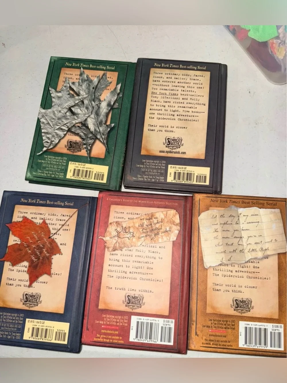 The Spiderwick Chronicles Complete Hardcover Book Set 1-5